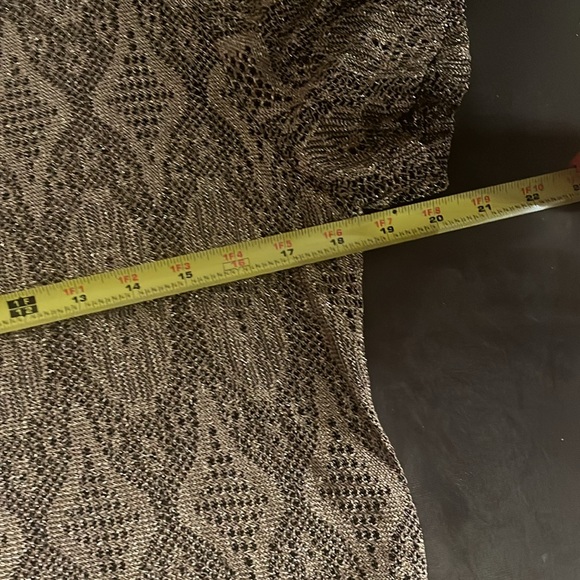 Beautiful Vintage Gold Sheer Dress - Picture 10 of 15